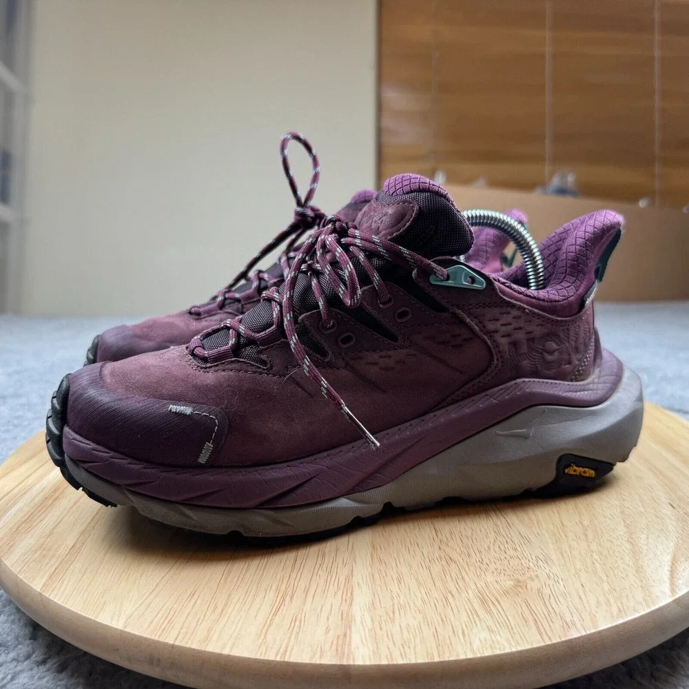 Hoka One‎ One Women's Kaha 2 Low GTX Grape Wine Hiking Shoes Size 7B